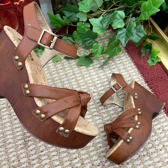 Korks Dawson Sedge Sandals in Brown Size 8 - Picture 7 of 14